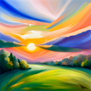 A Sunrise in Nature ai